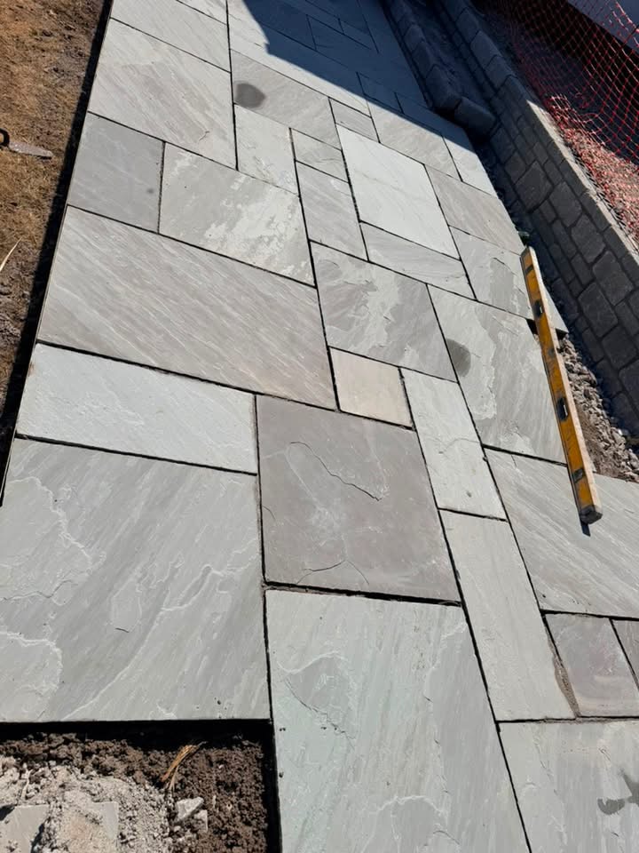 Stone patio project